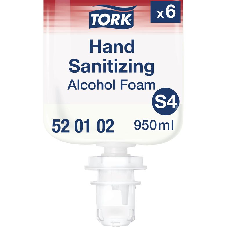 TORK S4 Händedesinfektionsschaum 6 Stk. 950 ml (520102) TORK S4 Händedesinfektionsschaum 6 Stk. 950 ml (520102)