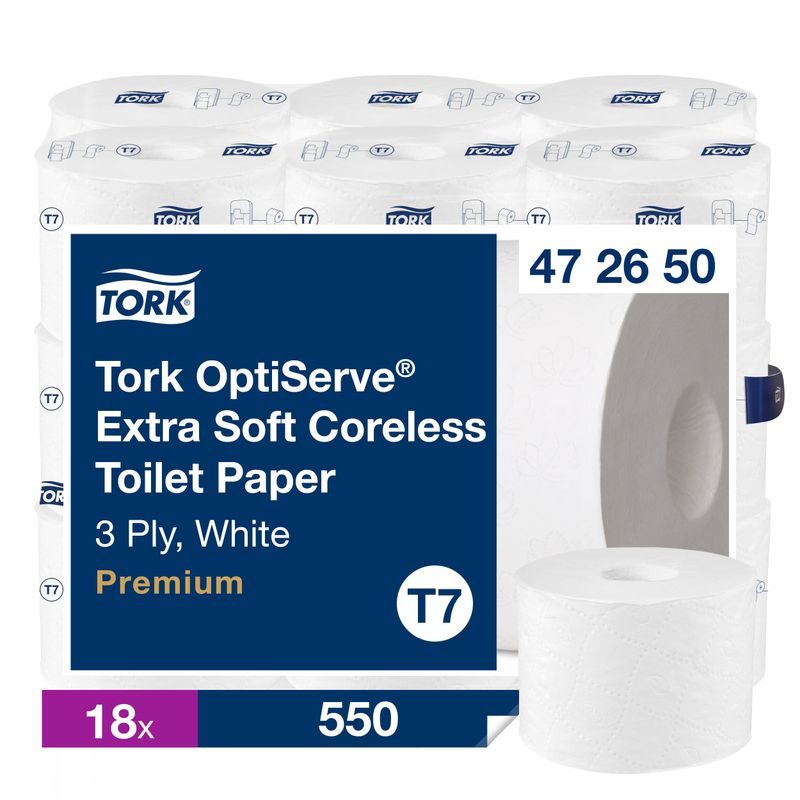 TORK T7 OptiServe extra weiches hülsenloses Toilettenpapier (472650) - ersetzt Artikel 472139