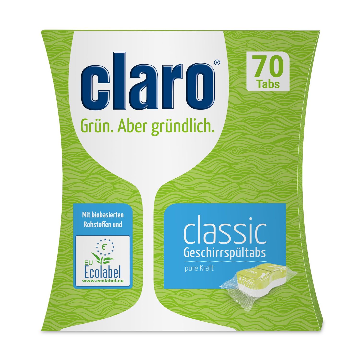 claro Öko classic Geschirrspültabs 70 Stk./Pkg. claro Öko classic Geschirrspültabs 70 Stk./Pkg.