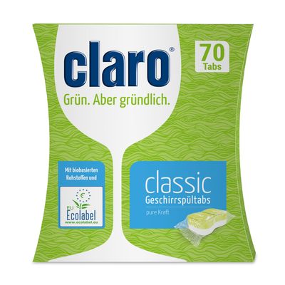 claro Öko classic Geschirrspültabs 70 Stk./Pkg.