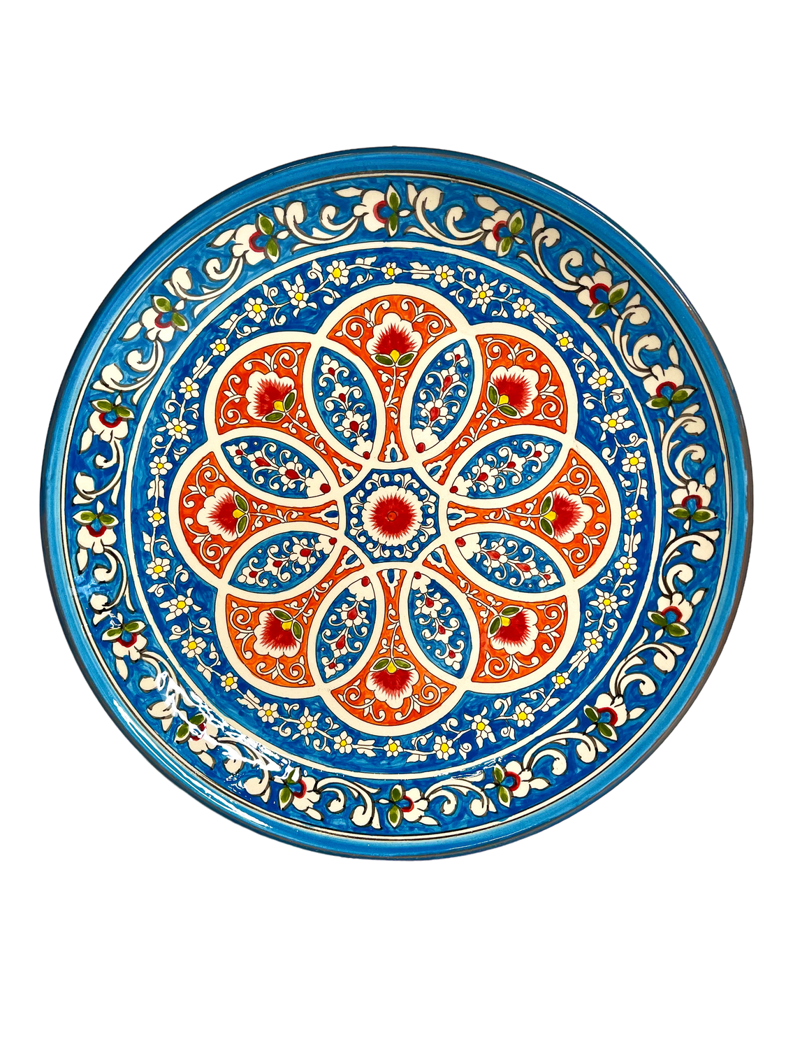 Handmade Legan 32 cm &quot;Qora galam&quot;, blue pattern