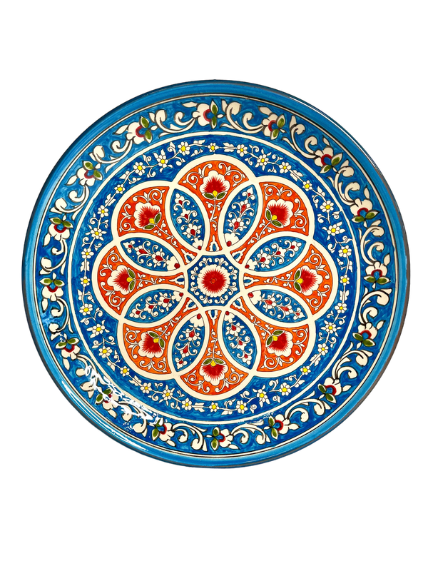 Handmade Legan 32 cm &quot;Qora galam&quot;, blue pattern