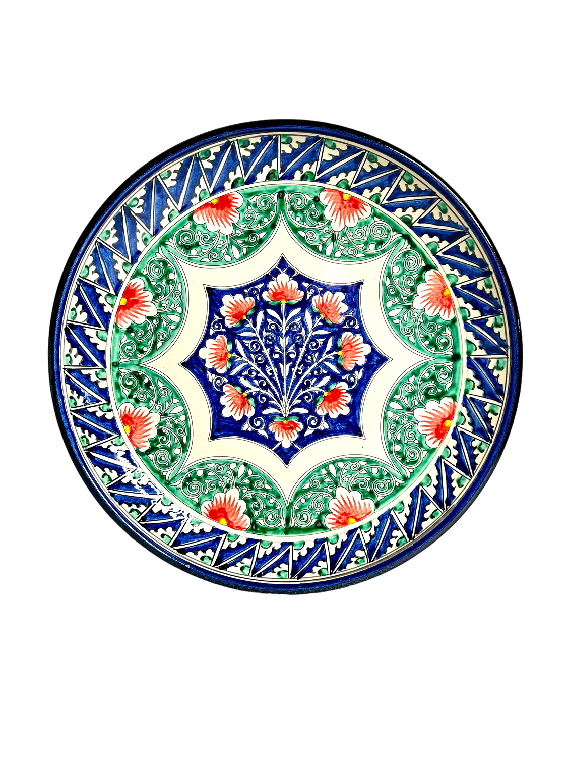 Handmade Legan 30 cm &quot;Qora galam&quot;, blue pattern