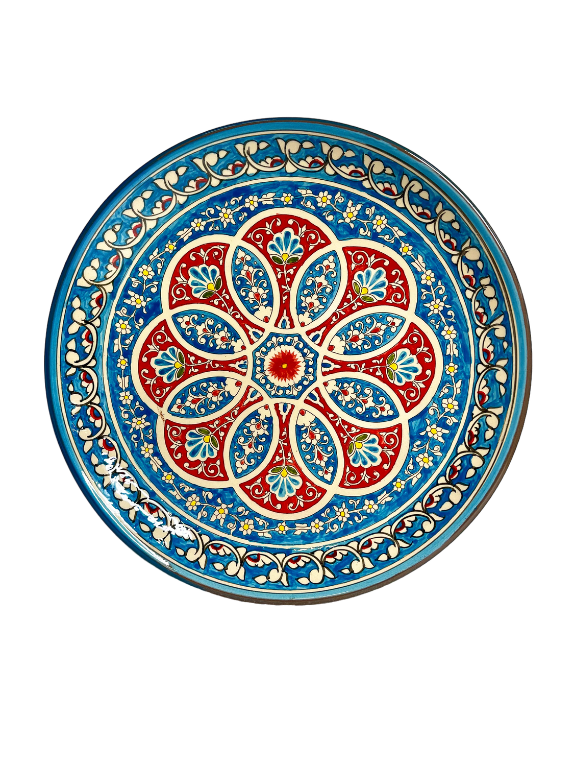 Handmade Legan 32 cm &quot;Qora galam&quot;, blue pattern