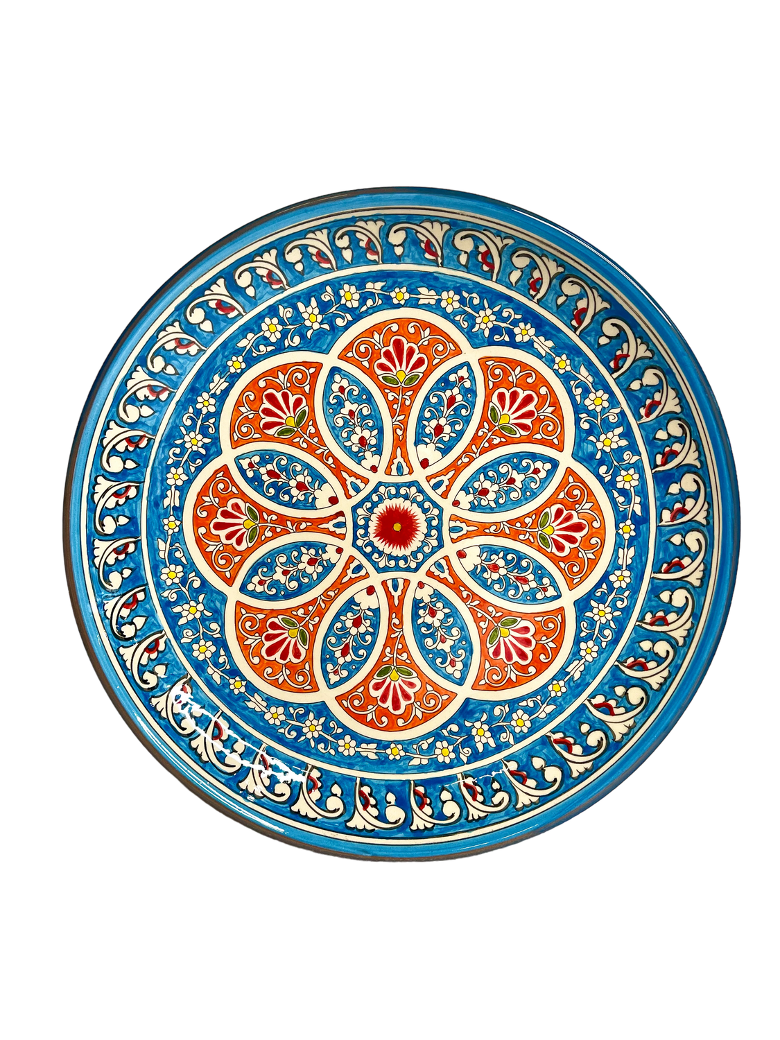 Handmade Legan 32 cm &quot;Qora galam&quot;, blue pattern
