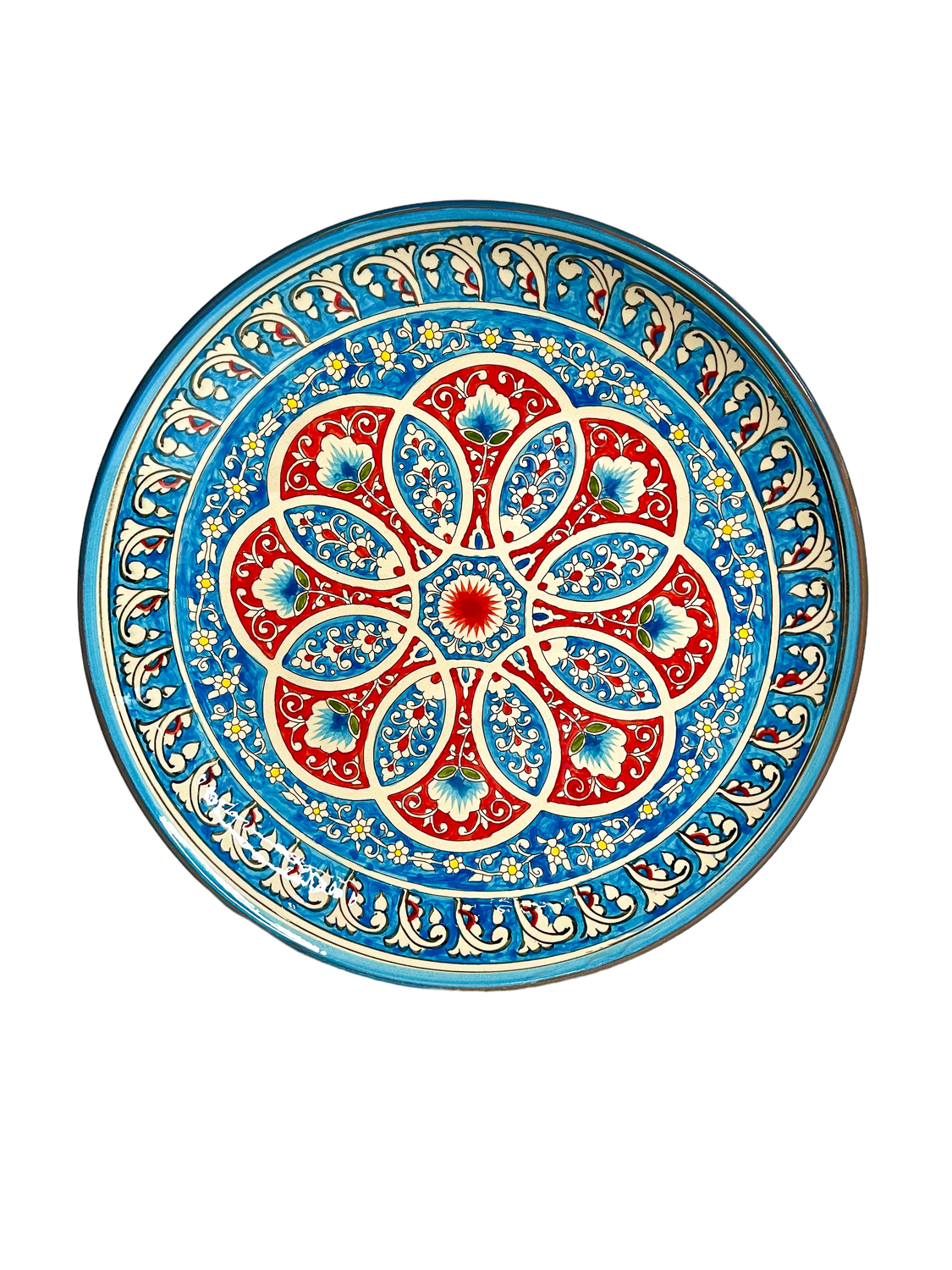 Handmade Legan 32 cm &quot;Qora galam&quot;, blue pattern