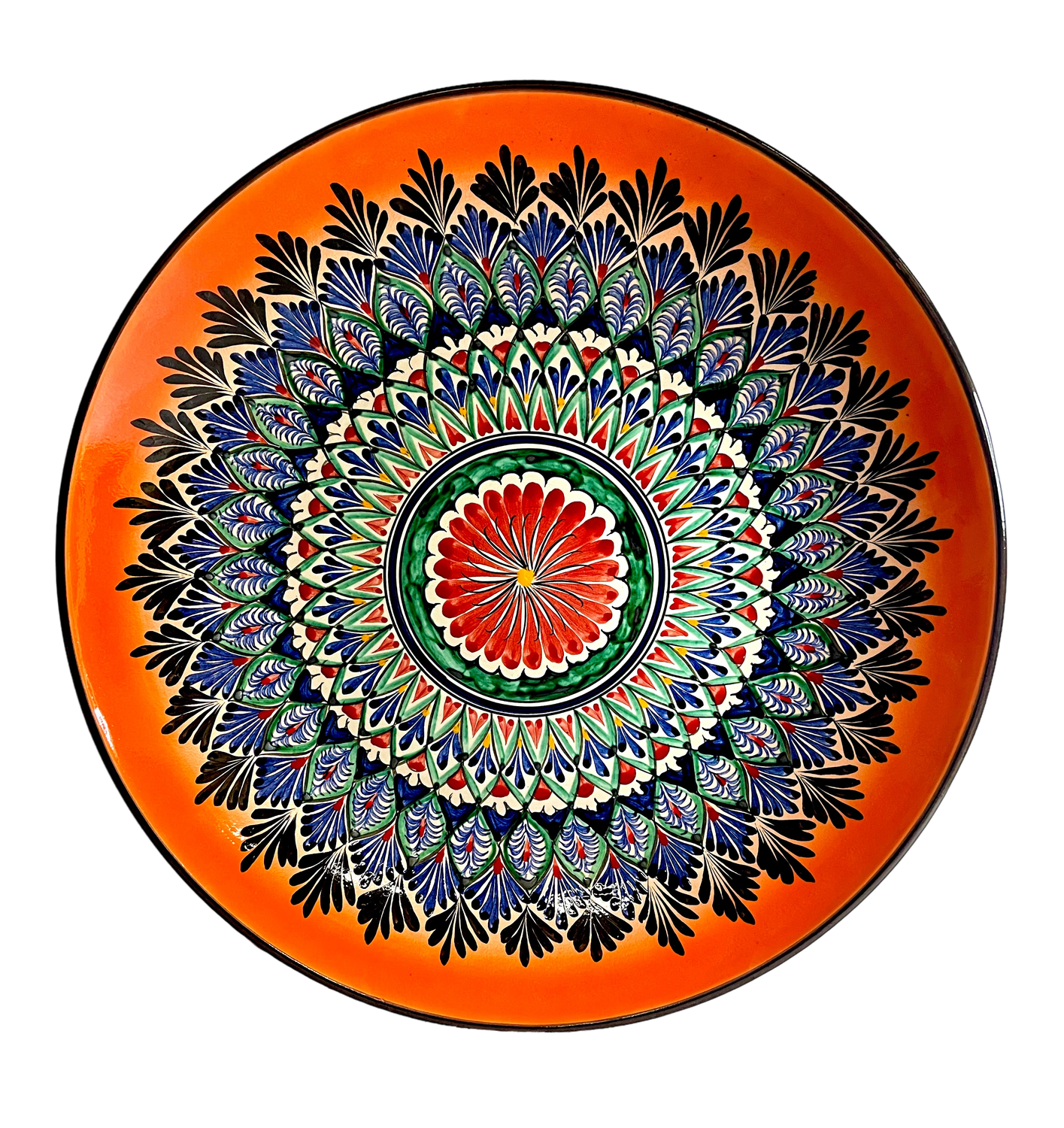 Handmade Legan 42 cm &quot;Fondor&quot;, orange pattern