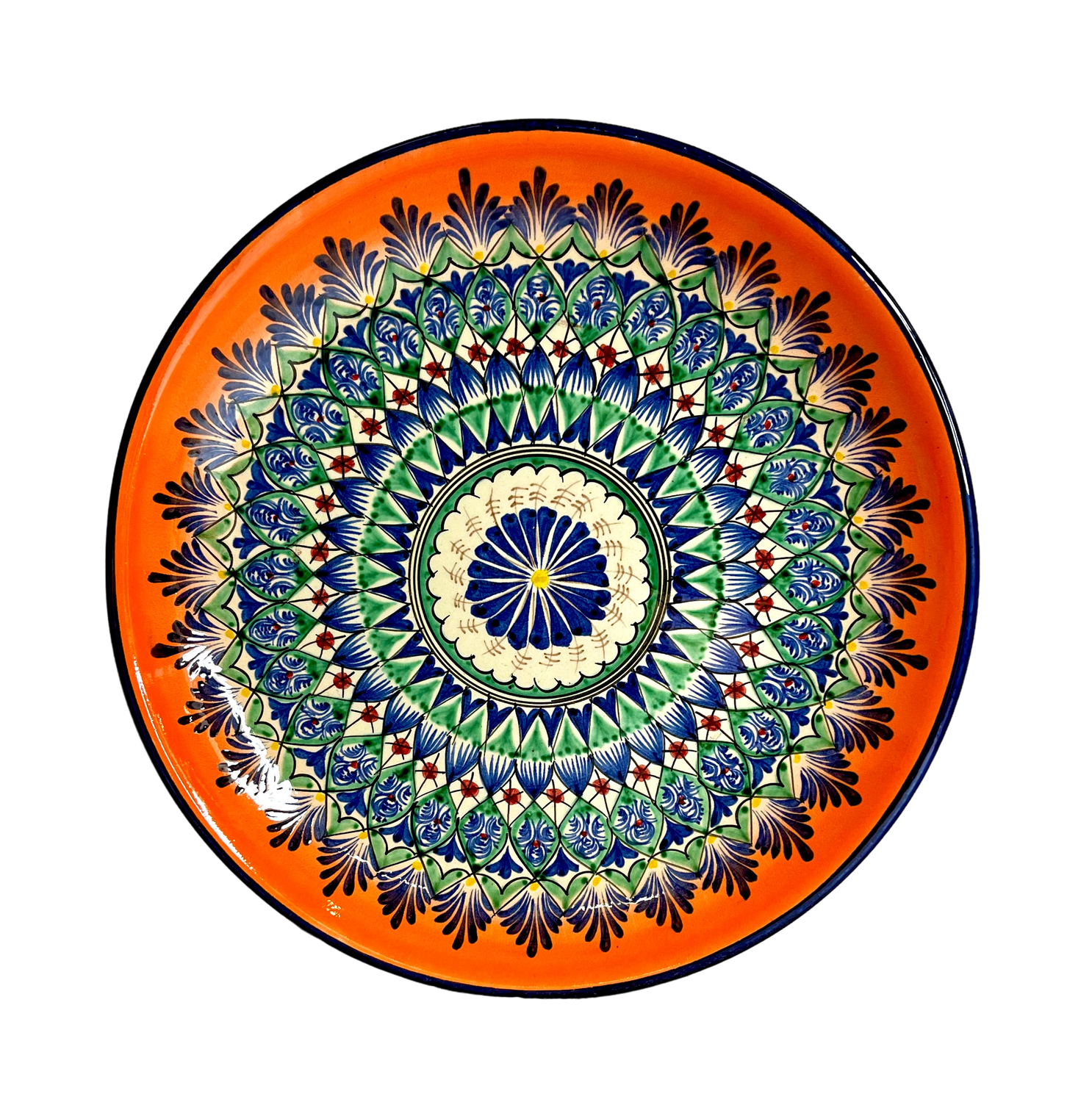 Handmade Legan 32 cm &quot;Fondor&quot;, orange pattern