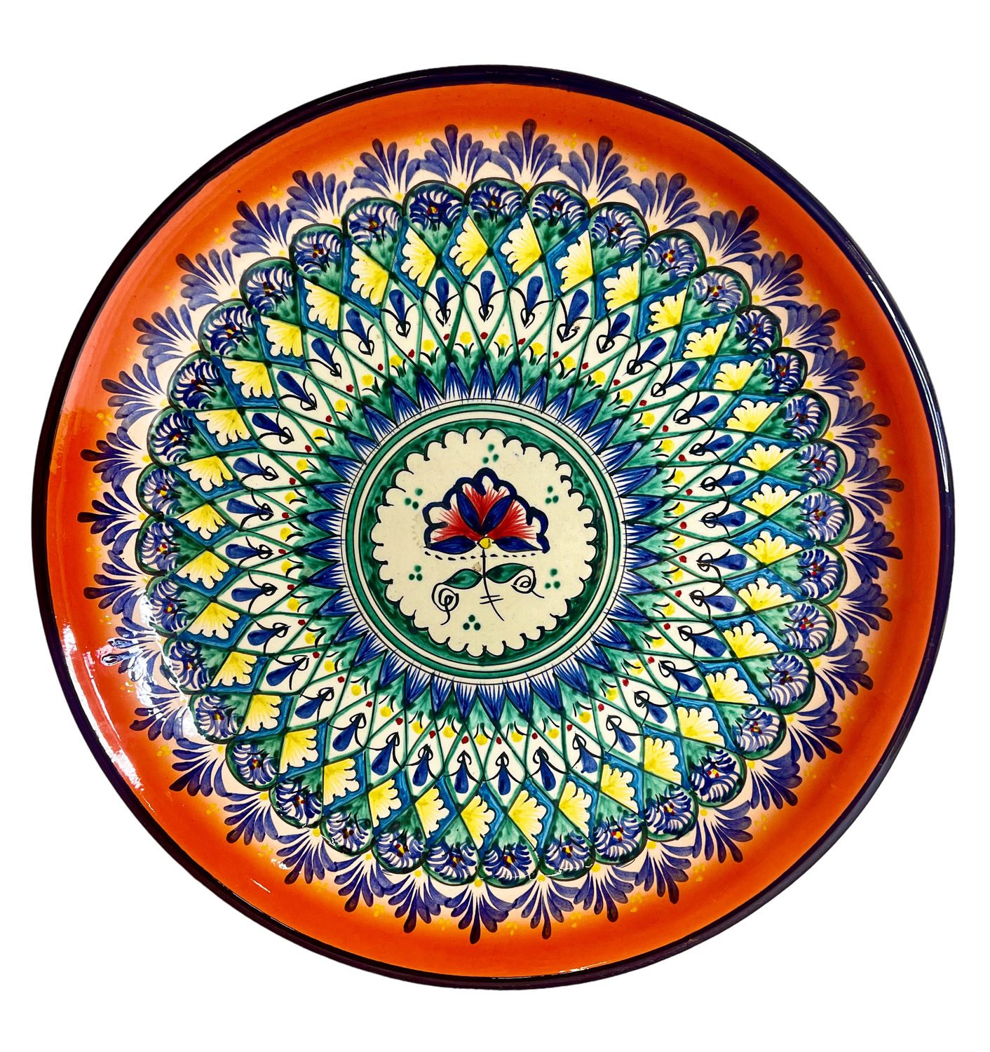 Handmade Legan 38 cm &quot;Fondor&quot;, orange pattern