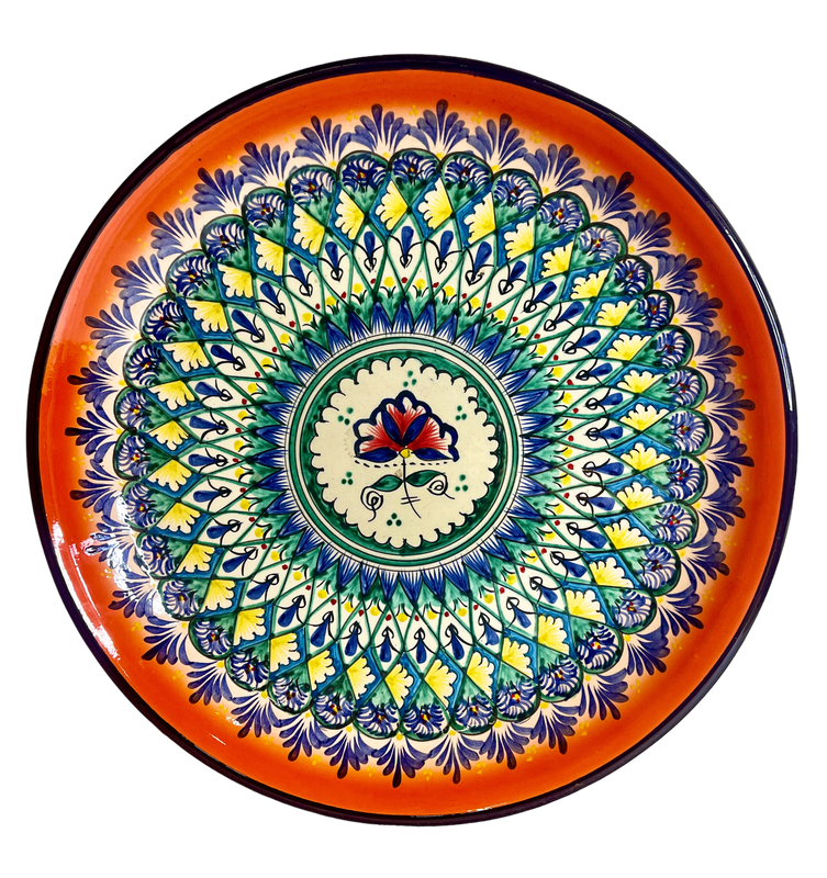 Handmade Legan 38 cm &quot;Fondor&quot;, orange pattern
