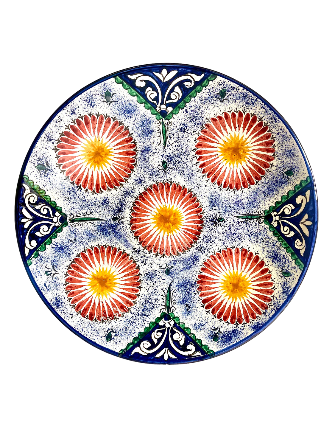 Handmade Legan 42 cm &quot;Qora galam&quot;, blue pattern