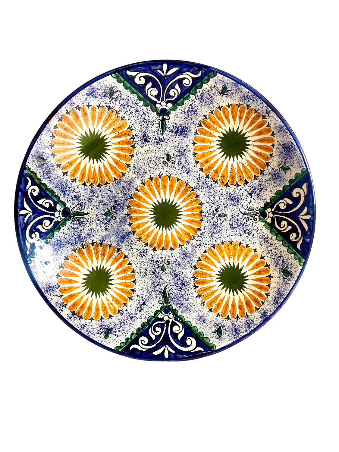 Handmade Legan 42 cm &quot;Qora galam&quot;, blue pattern