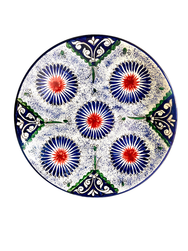 Handmade Legan 42 cm &quot;Qora galam&quot;, blue pattern