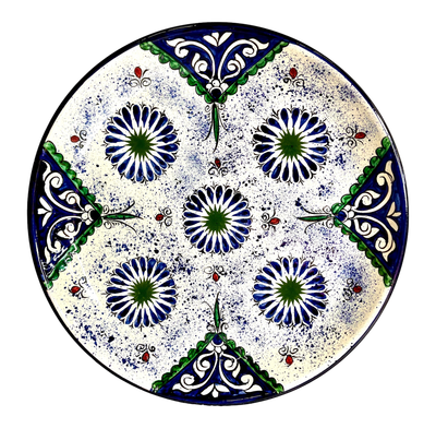 Handmade Legan 38 cm &quot;Qora galam&quot;, blue pattern