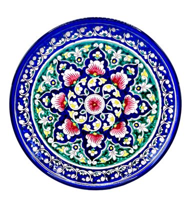 Handmade Legan 30 cm &quot;Qora galam&quot;, blue pattern