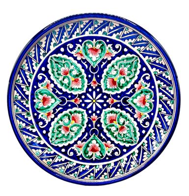 Handmade Legan 30 cm &quot;Qora galam&quot;, blue pattern