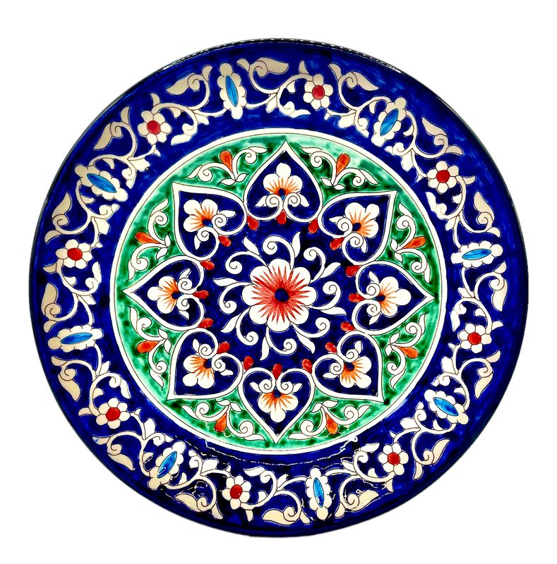 Handmade Legan 22 cm &quot;Qora galam&quot;, blue pattern