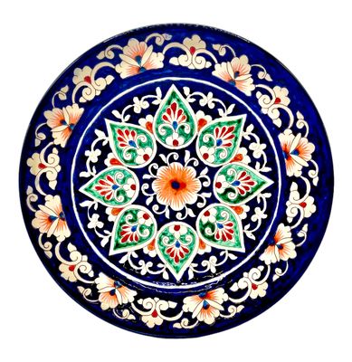 Handmade Legan 22 cm "Qora galam", blue pattern