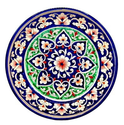 Handmade Legan 22 cm &quot;Qora galam&quot;, blue pattern