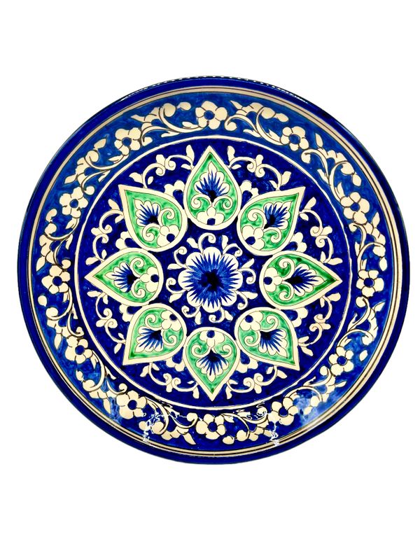 Handmade Legan 25 cm &quot;Qora galam&quot;, blue pattern