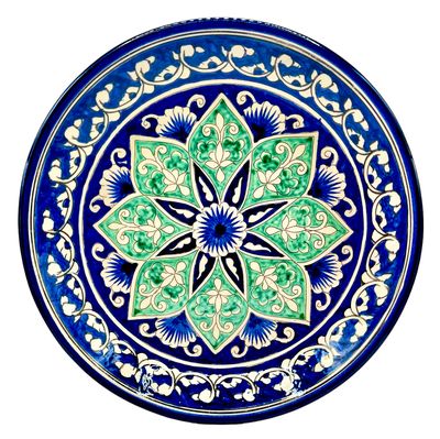 Handmade Legan 25 cm "Qora galam", blue pattern