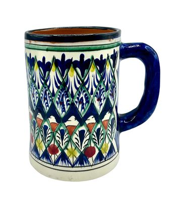 Handmade Mug 500 ml “Mehrob”, blue pattern