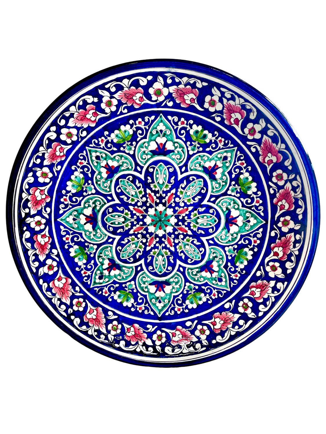 Handmade Legan 42 cm &quot;Qora galam&quot;, blue pattern