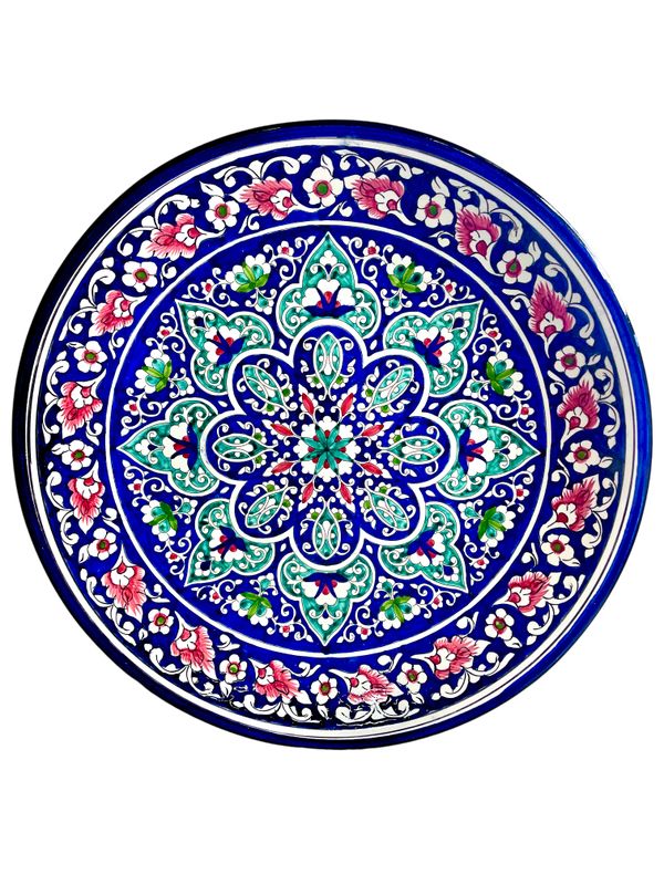 Handmade Legan 42 cm &quot;Qora galam&quot;, blue pattern
