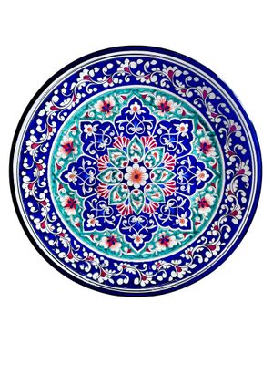 Handmade Legan 42 cm &quot;Qora galam&quot;, blue pattern