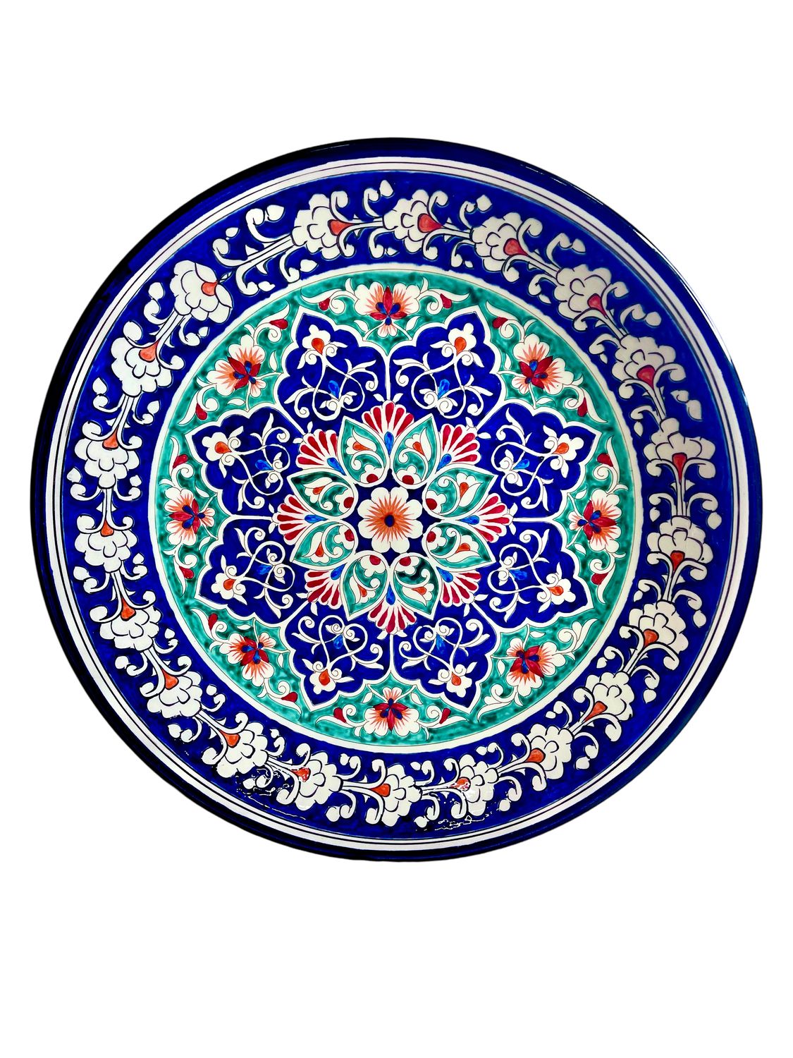 Handmade Legan 42 cm &quot;Qora galam&quot;, blue pattern