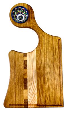 Wooden cutting board  with bowls