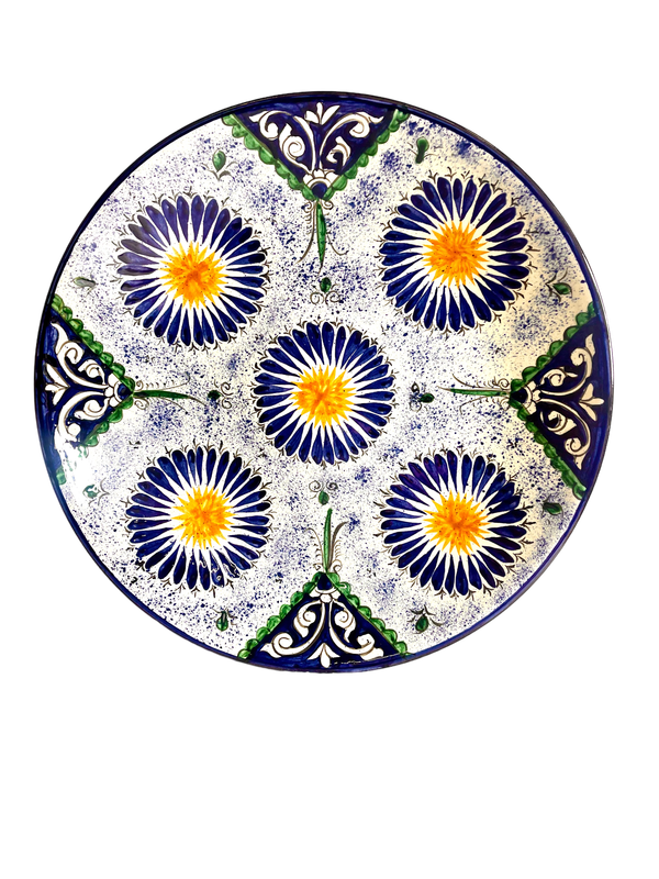 Handmade Legan 42 cm "Qora galam", blue pattern