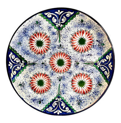 Handmade Legan 38 cm "Qora galam", blue pattern