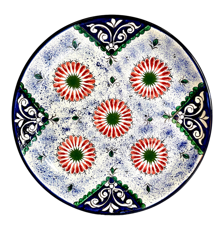 Handmade Legan 38 cm "Qora galam", blue pattern