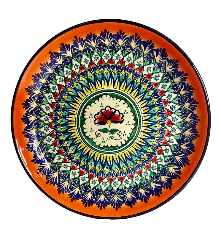 Handmade Legan 38 cm "Fondor", orange pattern