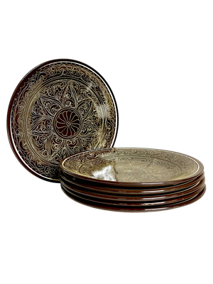 Handmade Lyagani 28 cm, 6 pcs, brown “Tilma”