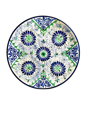 Handmade Legan 32 cm "Qora galam", blue pattern