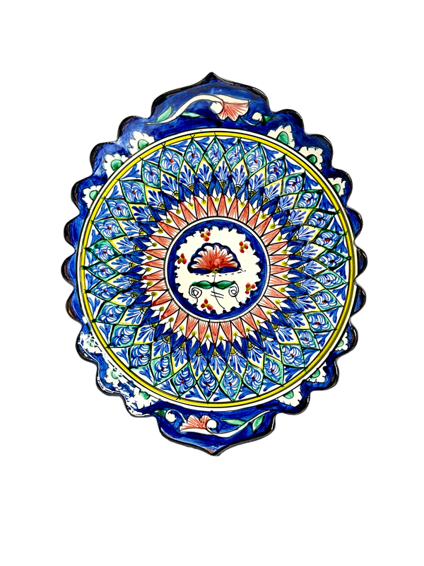 Handmade Legan 30/26 cm “Mechrob”, blue pattern