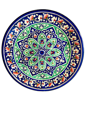 Handmade Legan 42 cm "Qora galam", blue pattern