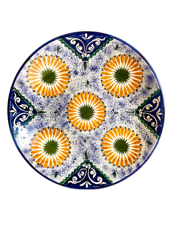 Handmade Legan 42 cm "Qora galam", blue pattern