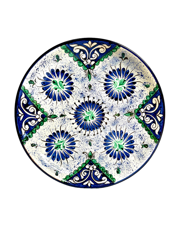 Handmade Legan 32 cm "Qora galam", blue pattern