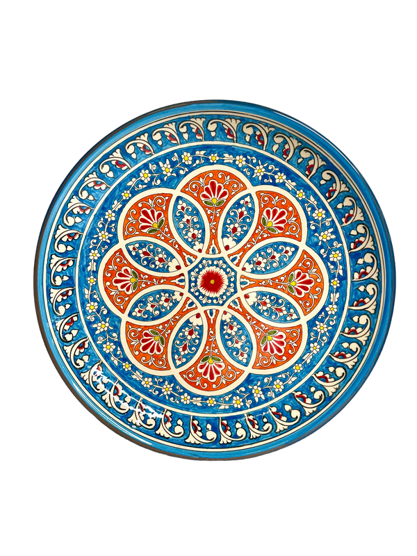 Handmade Legan 32 cm "Qora galam", blue pattern