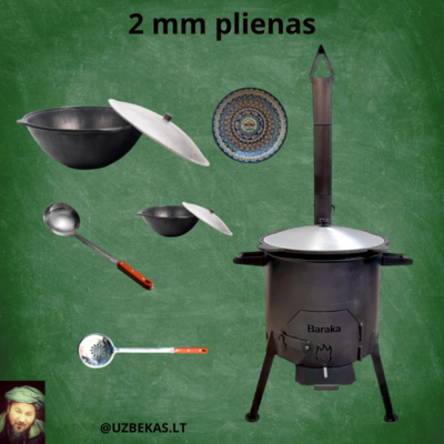 Set with fire Oven (2mm steel)