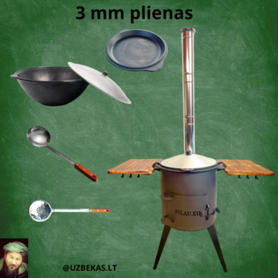 Set with fire Oven (3mm steel)