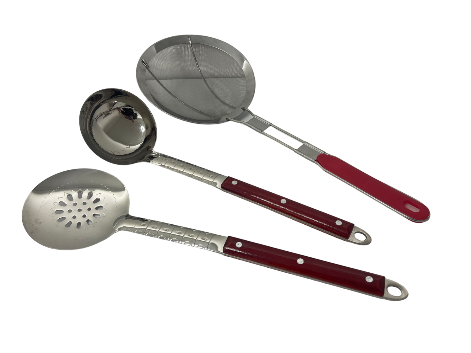 Skimmer 40 cm, Ladle 40 cm, Skimmer-colander 45 cm