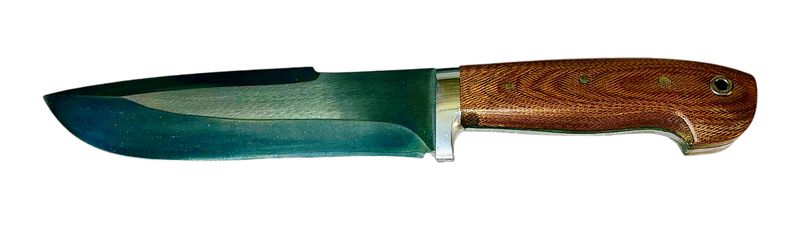 Uzbek knife Pchak, walnut handle, blade 17 cm, total length 29-30 cm.