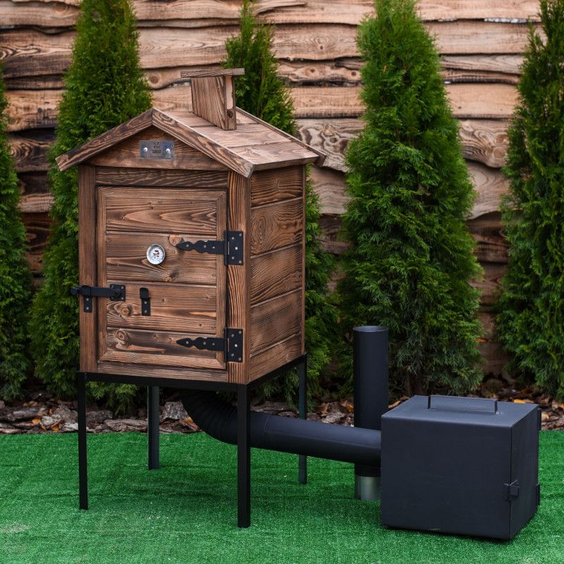 Wooden smoker PREMIUM 50×50×60/80 cm