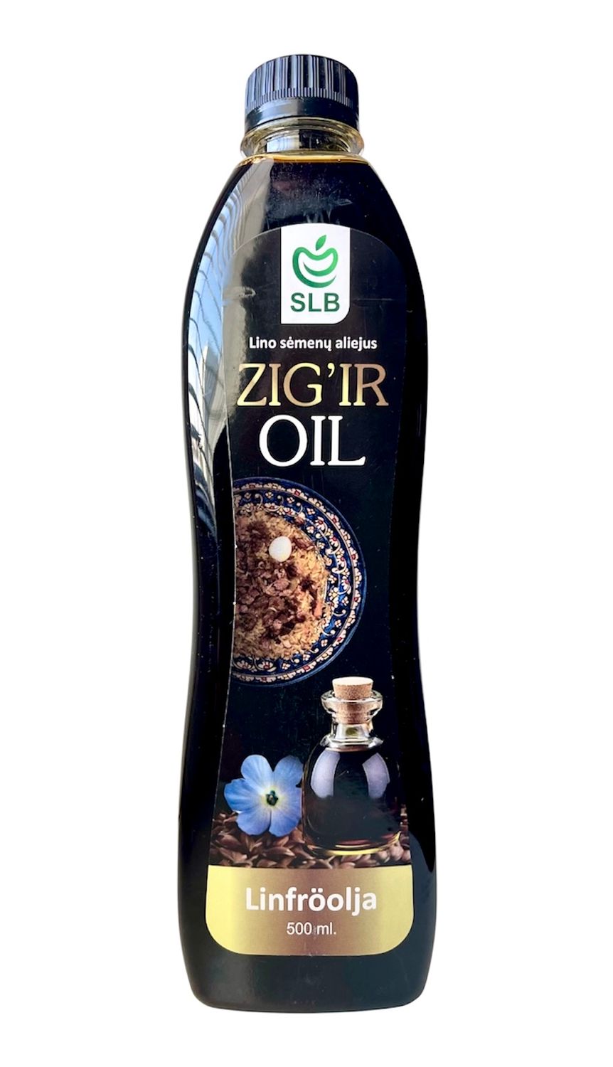 Zigiro aliejus (linų semenų alėjus), 500ml, Uzbekistanas