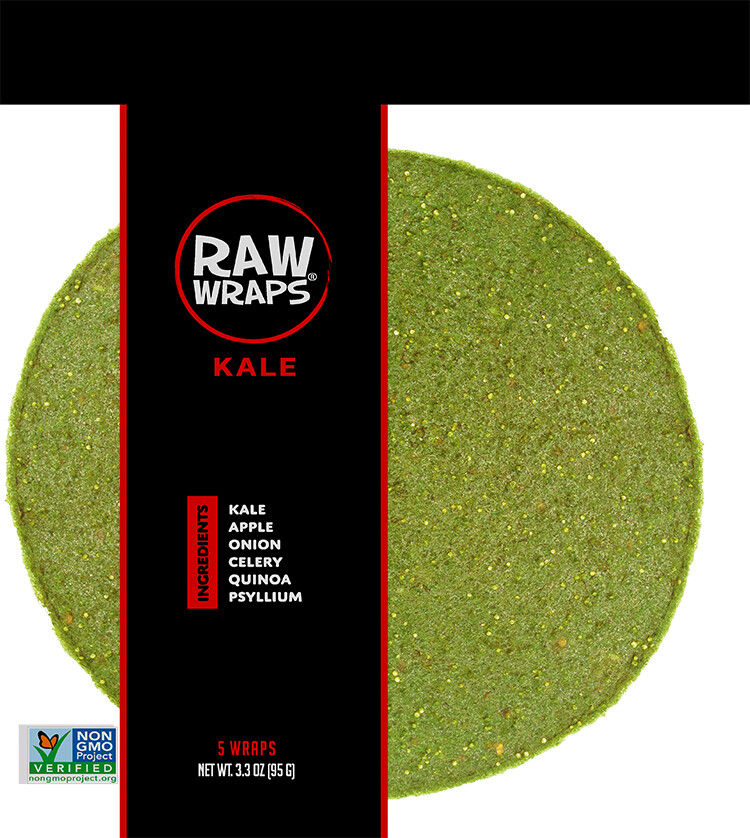 Kale Wraps- 5 wraps per bag