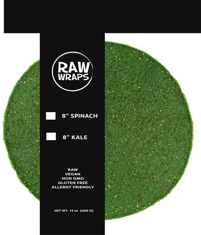 Spinach Wraps- 20 wraps per bag